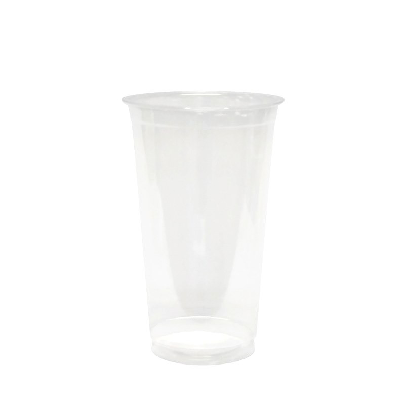 16 Oz Clear Plastic Cups PET Disposable Cold Cups with lids and Straws